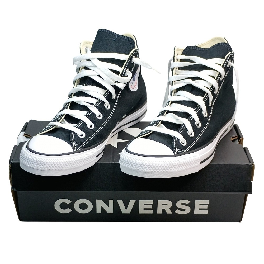 Converse Chuck Taylor All Star Hi Men Size 7.5 Womens 9.5 Black Canvas Sneakers